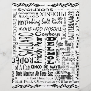 Papier Mots à la mode de l'Arizona