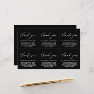 Papier Mots-clés Moderne Budget Mariage Merci Favoriser