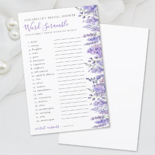 Papier Mots Embrouillés Fête de Mariage Florale à la Lava