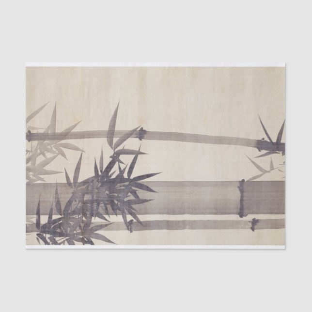 Papier Mousseline 竹, 其一 Bamboo, Kiitsu, Japanese Art (Recto)