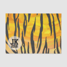 03of12 Tiger Motif Tissu Paper