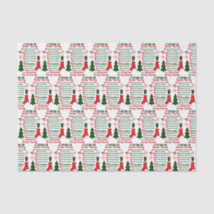 Papier Mousseline 12 jours de Noël de Derby de rouleau