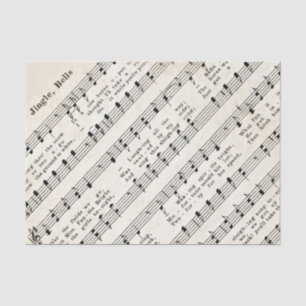 Papier Mousseline 1850 Jingle Bells Édition Vintage Sheet Music