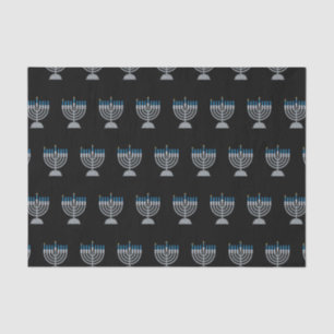 Papier Mousseline 1ère nuit d'Hanoukka Parties scintillant papier