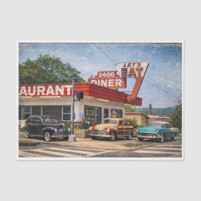 Papier Mousseline 2400 Diner- Fredericksburg  (Recto)