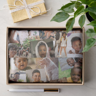 Papier Mousseline 24 Haphazardly Overlapping Photos Collage Template