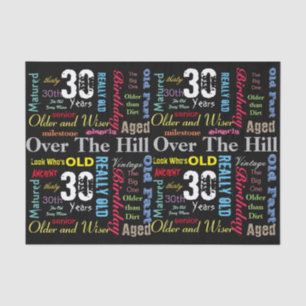 Papier Mousseline 30e anniversaire heureux dans un style de graffiti