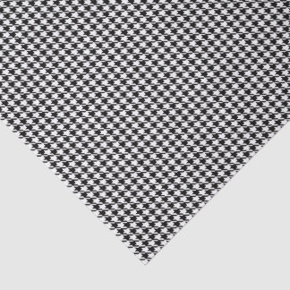 Papier Mousseline 3 Tissue Sheets, Black White Houndstooth Pattern