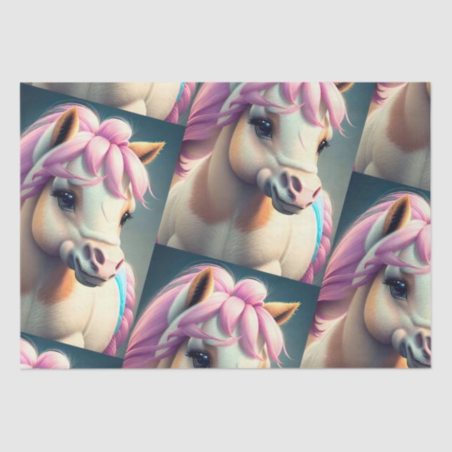 Papier Mousseline 3D Spirit Pony 1 (Recto)