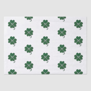 Papier Mousseline 4 Shamrock irlandais de trèfle à feuilles