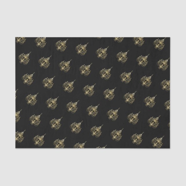 Papier Mousseline 50 et fabuleux lustres dorés d'anniversaire (Recto)