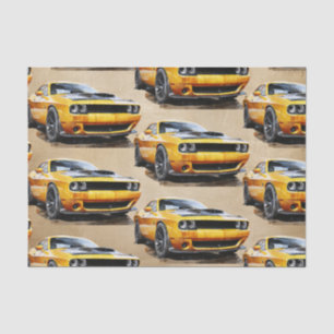 Papier Mousseline 50e Anniversaire Classic Muscle Car