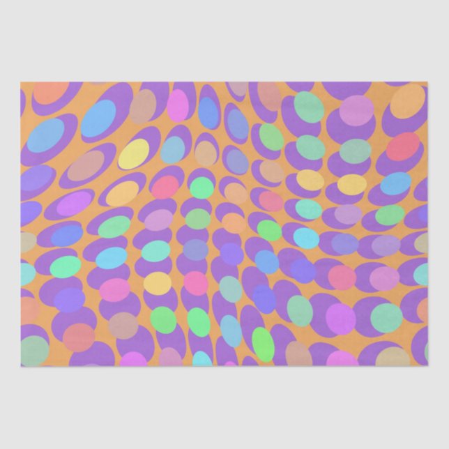 Papier Mousseline 60s Retro Pop Art   (Recto)