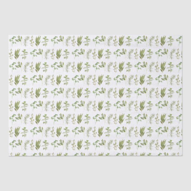 Papier Mousseline 6 HERBES FRAÎCHES Papier Tissu II (Recto)