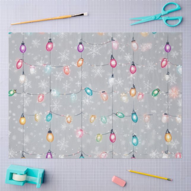 Papier Mousseline A Christmas Light Series Design #13 (Artisanat)