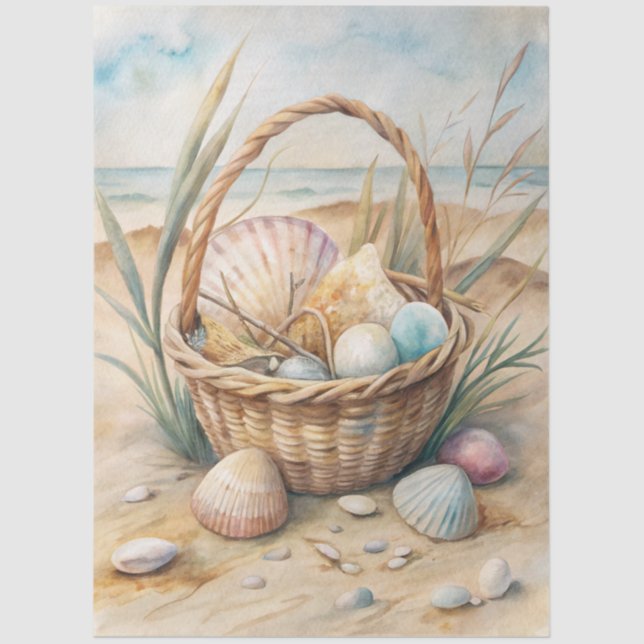 Papier Mousseline A Coastal Series Design 23 (Recto)