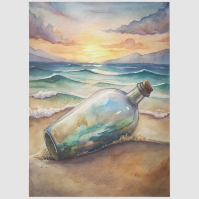 Papier Mousseline A Coastal Series Design 34 (Recto)