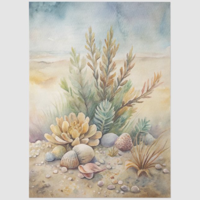 Papier Mousseline A Coastal Series Design 35 (Recto)