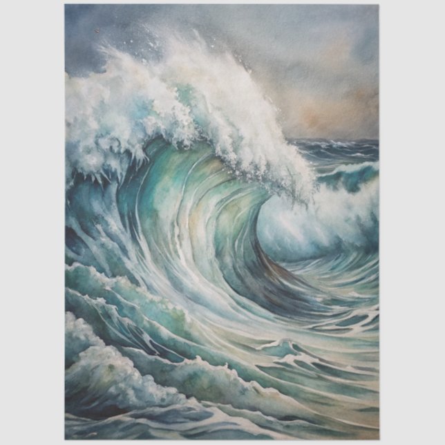 Papier Mousseline A Coastal Series Design 41 (Recto)