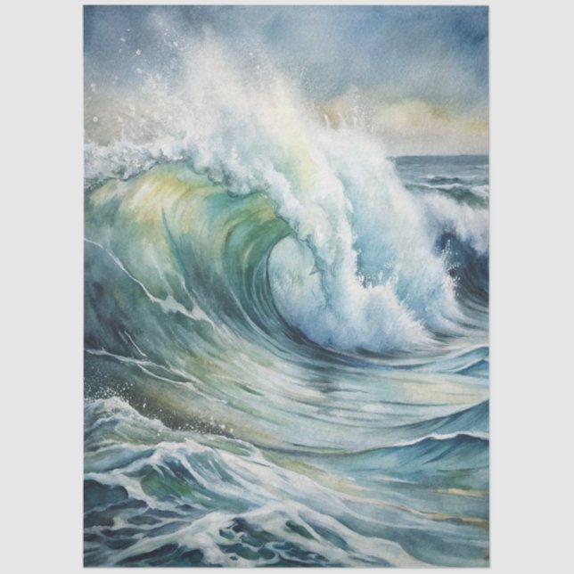 Papier Mousseline A Coastal Series Design 49 (Recto)