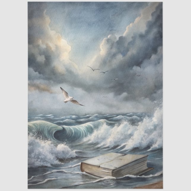 Papier Mousseline A Coastal Series Design 65 (Recto)