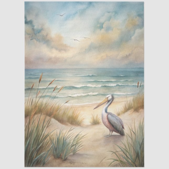 Papier Mousseline A Coastal Series Design 68 (Recto)