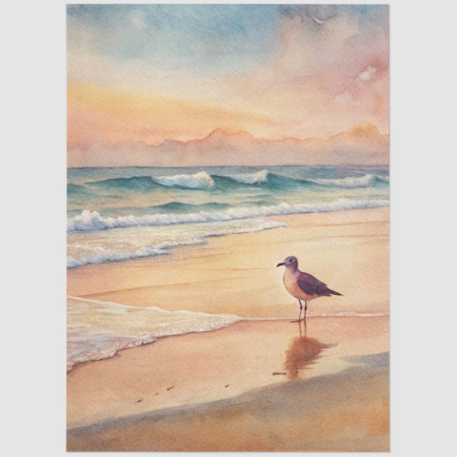 Papier Mousseline A Coastal Series Design 75 (Recto)