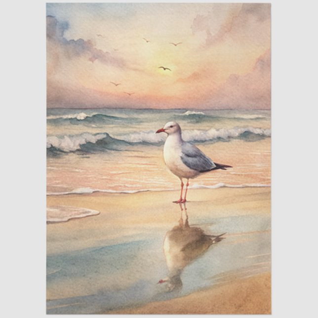 Papier Mousseline A Coastal Series Design 84 (Recto)