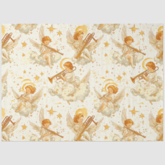 Papier Mousseline A Singing Angel Choir Series Design #2