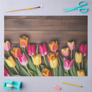 Papier Mousseline A Wood and Tulip Series Design #5