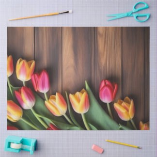 Papier Mousseline A Wood and Tulip Series Design #7