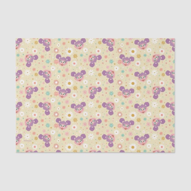 Papier Mousseline Abby Cadabby | Motif de la face de fleurs (Recto)