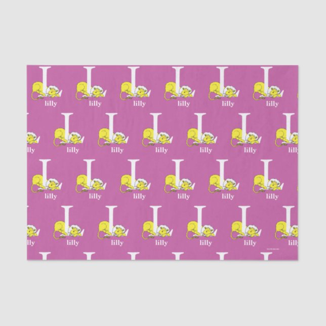 Papier Mousseline ABC du Dr Seuss : Lettre L - Blanc | Ajouter Votre (Recto)