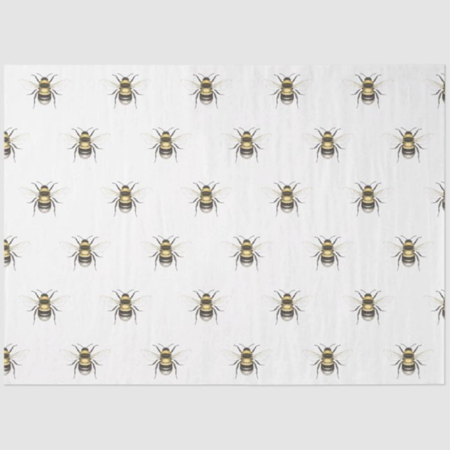 Papier Mousseline Abeille (Recto)