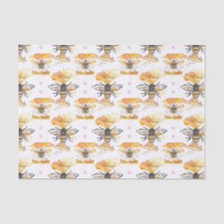 Papier Mousseline Abeille - Abeille heureuse