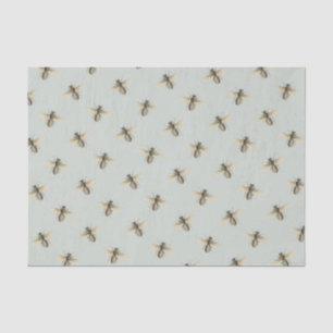 Papier Mousseline Abeille de miel Aiguille vert pâle Nature Aiguille