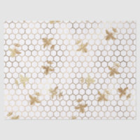 Abeilles royales d'or et peigne de miel sur la pag