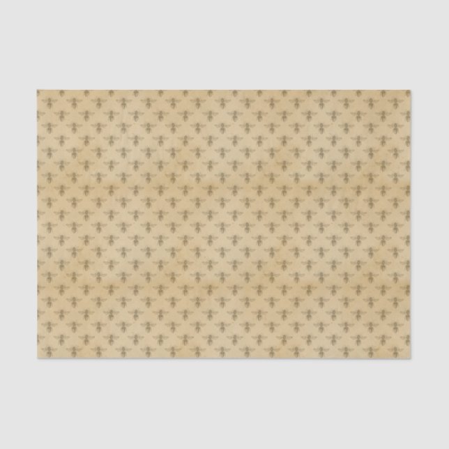 Papier Mousseline Abeilles vintages (Recto)