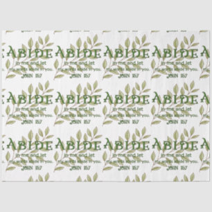 Papier Mousseline Abide In Me Christian Tissue Paper