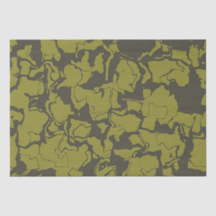 Papier Mousseline Abstrait gris et vert