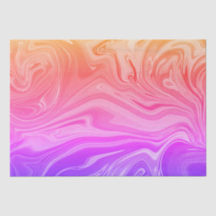 Papier Mousseline Abstrait jaune rouge violet tendance  