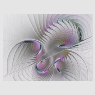 Papier Mousseline Abstrait moderne Shy Imaginaire Figure Fractal Art