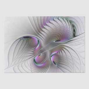 Papier Mousseline Abstrait moderne Shy Imaginaire Figure Fractal Art