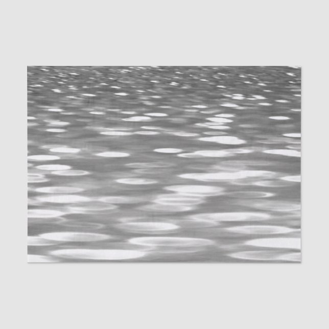 Papier Mousseline Abstrait n° 3 : brillant gris argenté (Recto)