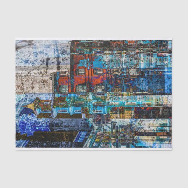 Papier Mousseline Abstrait No.97 par Edward Martin (Recto)