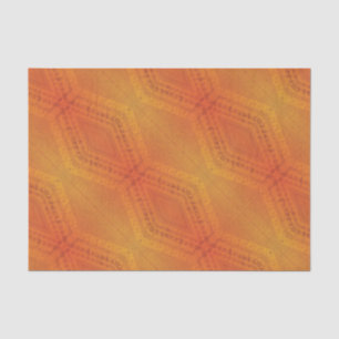 Papier Mousseline Acceptation Motif de Shibori rouge orange jaune