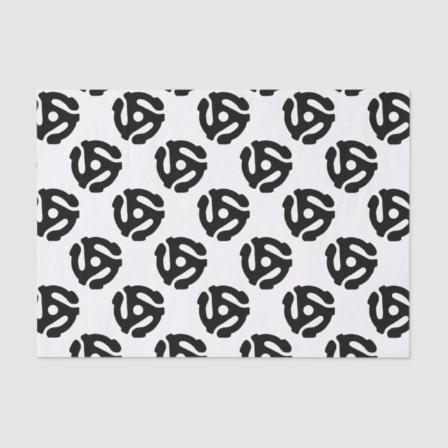 Papier Mousseline Adaptateur vinyle de 7 pouces 45 tr/min insérez l' (Recto)