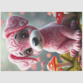Papier Mousseline adorable Chiot coloré