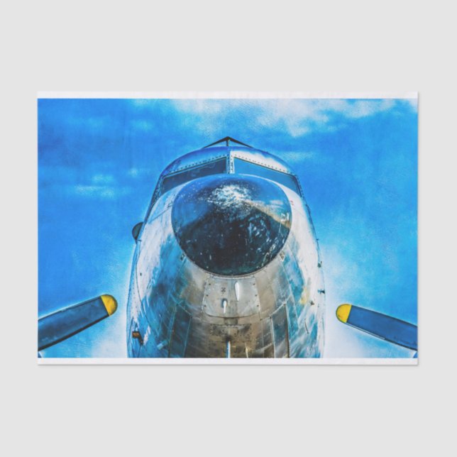 Papier Mousseline Aéronefs Douglas DC-3 (Recto)