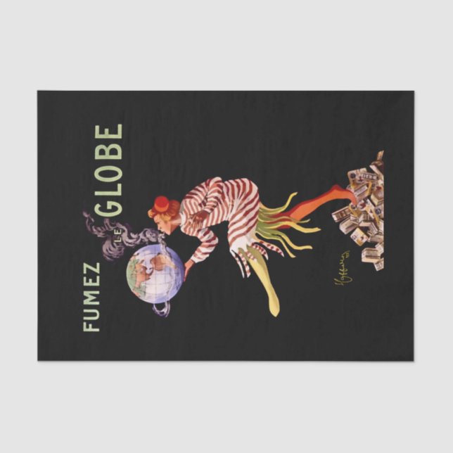 Papier Mousseline Affiche publicitaire pour la cigarette Leonetto Ca (Recto)